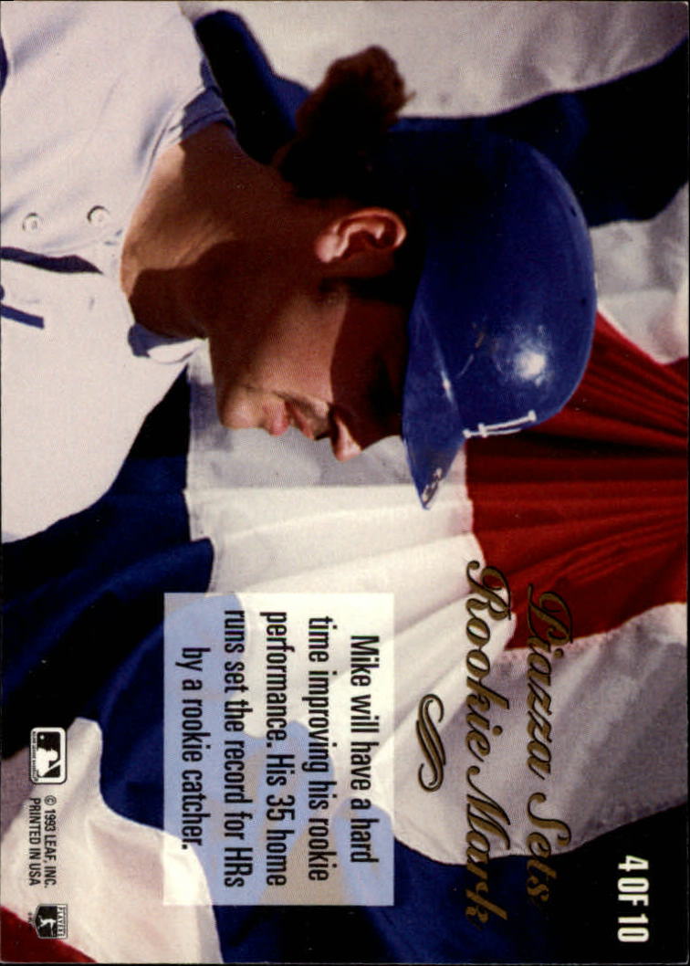 1994 Donruss Spirit of the Game #4 Mike Piazza back image