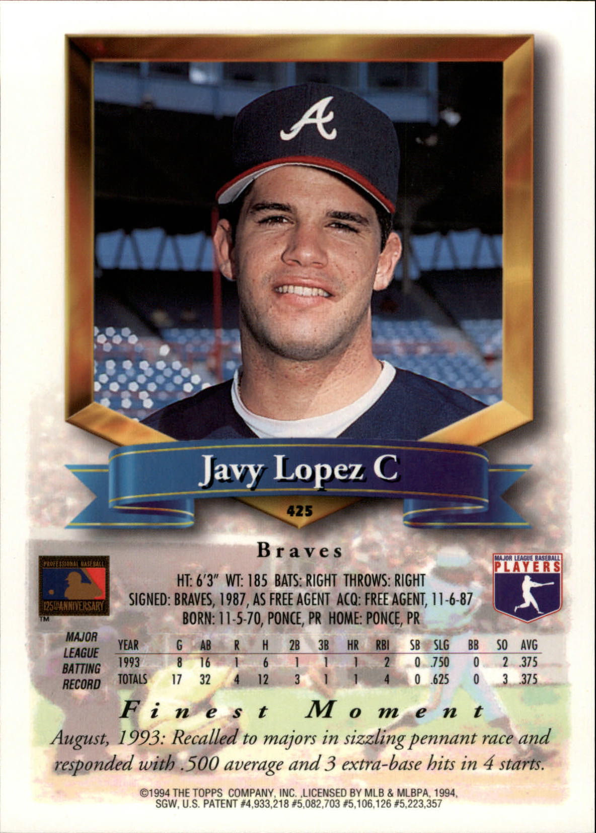 Buy Javier Lopez Cards Online  Javier Lopez Baseball Price Guide - Beckett