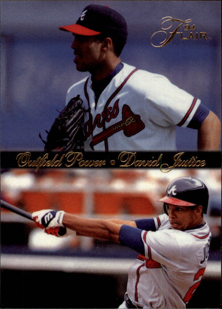 1994 Flair Outfield Power #7 David Justice