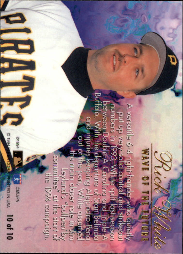 1994 Flair Wave of the Future #A10 Rick White back image