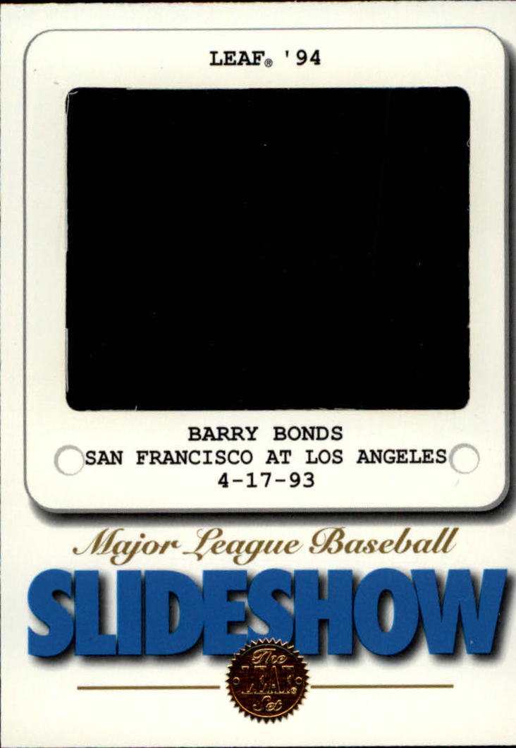 1994 Leaf Slideshow #6 Barry Bonds