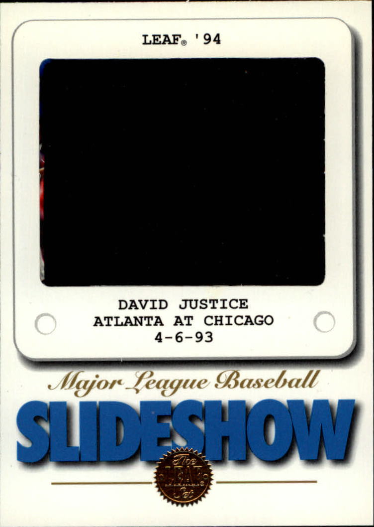 1994 Leaf Slideshow #10 David Justice