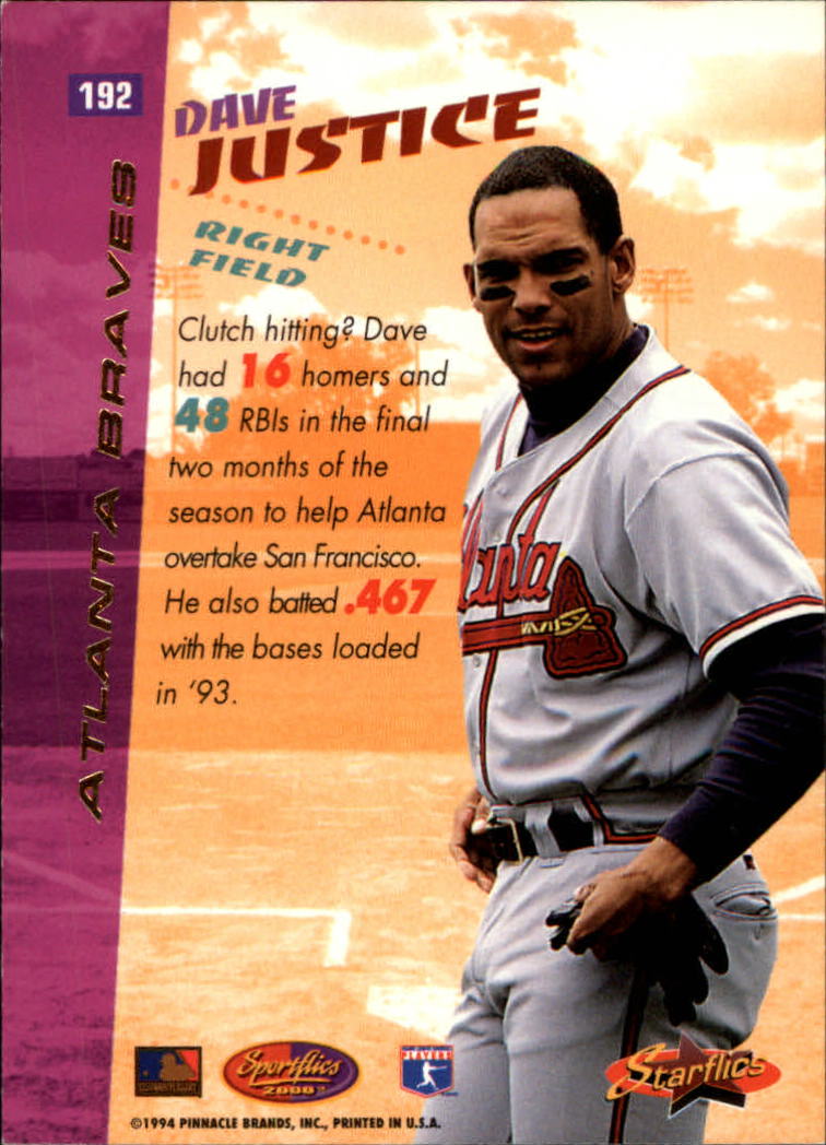 David Justice – Max's Sporting Studio