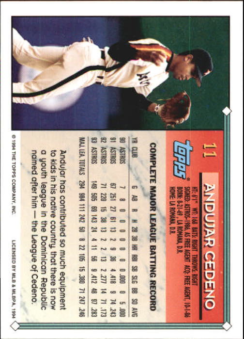 1994 Topps Gold Baseball Singles - You Choose - Picture 9 of 346