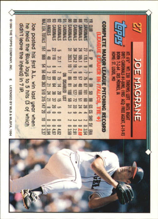 1994 Topps Gold Baseball Singles - You Choose - Picture 19 of 346