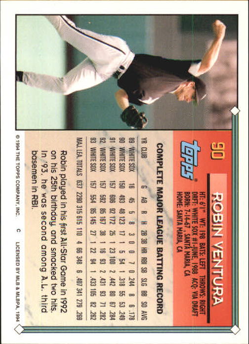 1994 Topps Gold Baseball Singles - You Choose - Picture 57 of 346