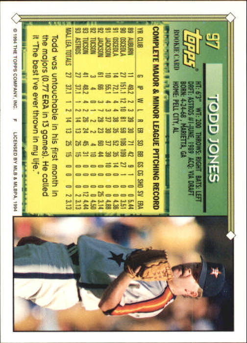 1994 Topps Gold Baseball Singles - You Choose - Picture 63 of 346