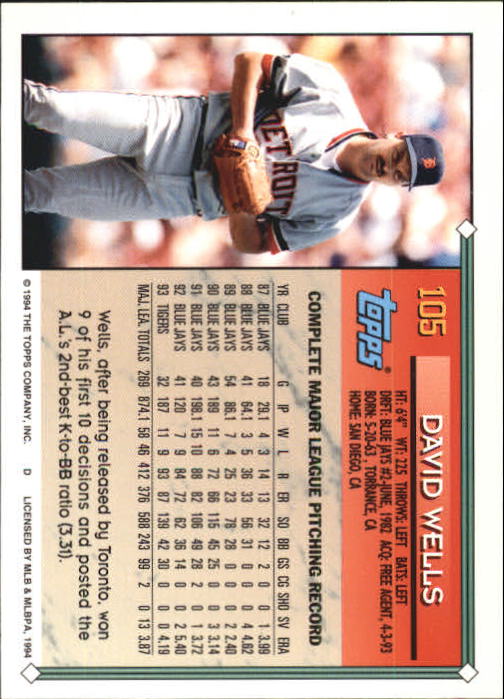 1994 Topps Gold Baseball Singles - You Choose - Picture 67 of 346