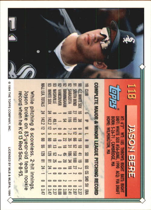 1994 Topps Gold Baseball Singles - You Choose - Picture 77 of 346
