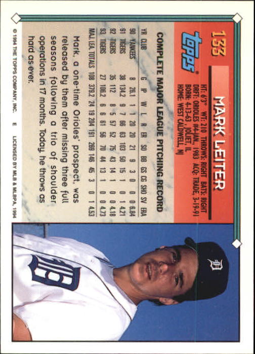 1994 Topps Gold Baseball Singles - You Choose - Picture 89 of 346