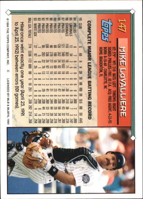 1994 Topps Gold Baseball Singles - You Choose - Picture 93 of 346