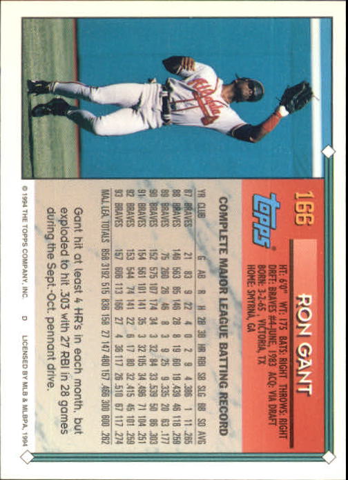 1994 Topps Gold Baseball Singles - You Choose - Picture 107 of 346