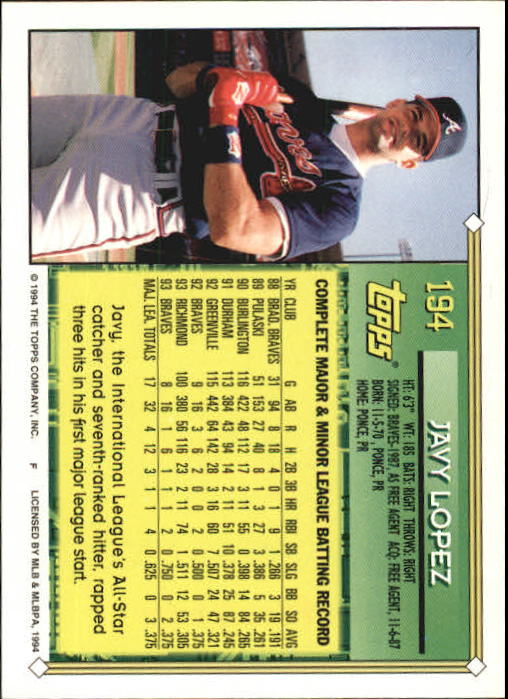 1994 Topps Gold Baseball Singles - You Choose - Picture 121 of 346