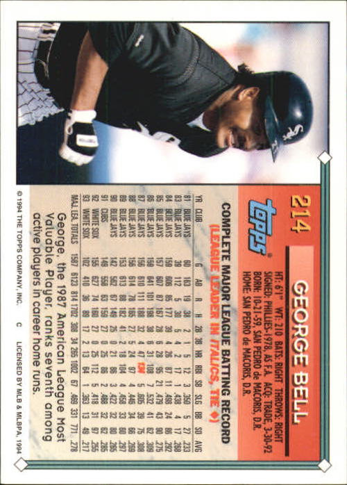 1994 Topps Gold Baseball Singles - You Choose - Picture 126 of 346