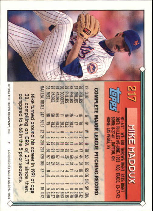 1994 Topps Gold Baseball Singles - You Choose - Picture 128 of 346