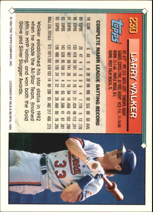 1994 Topps Gold Baseball Singles - You Choose - Picture 140 of 346