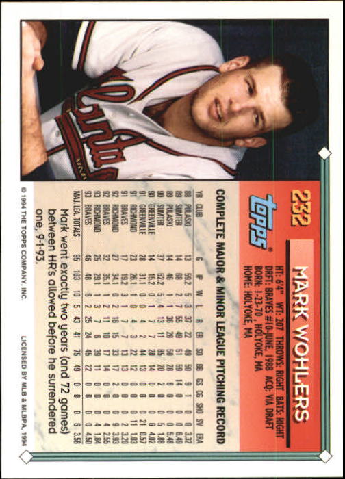 1994 Topps Gold Baseball Singles - You Choose - Picture 142 of 346