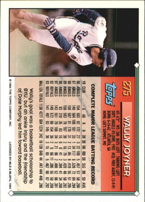 1994 Topps Gold Baseball Singles - You Choose - Picture 159 of 346