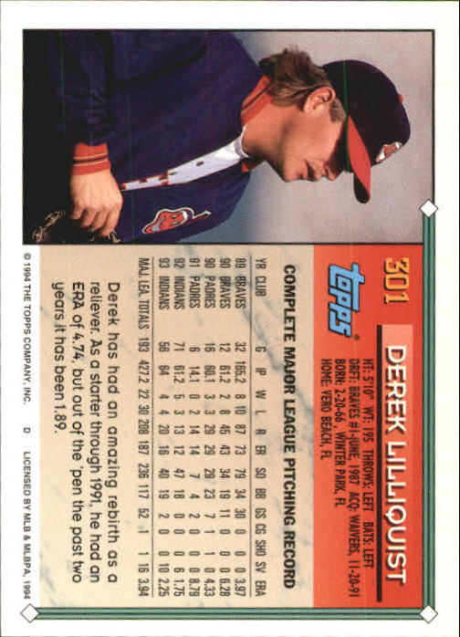 1994 Topps Gold Baseball Singles - You Choose - Picture 175 of 346