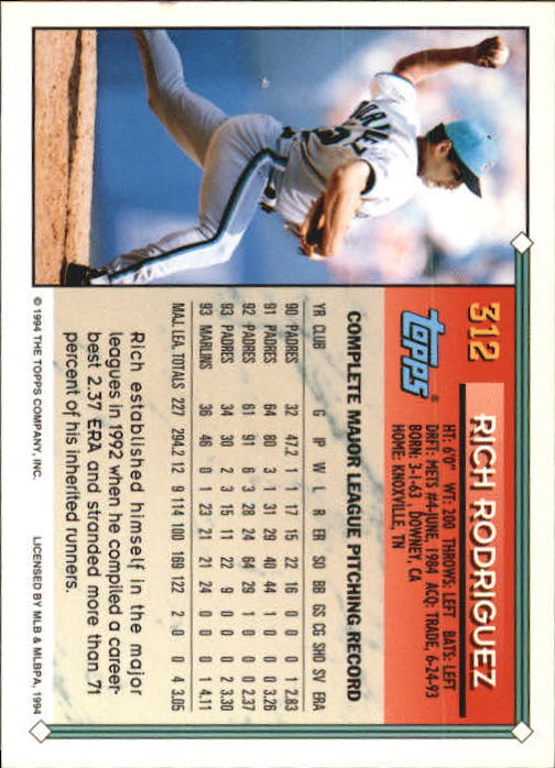 1994 Topps Gold Baseball Singles - You Choose - Picture 181 of 346