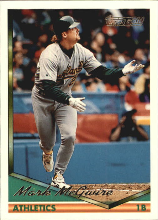 1994 Topps Gold #340 Mark McGwire