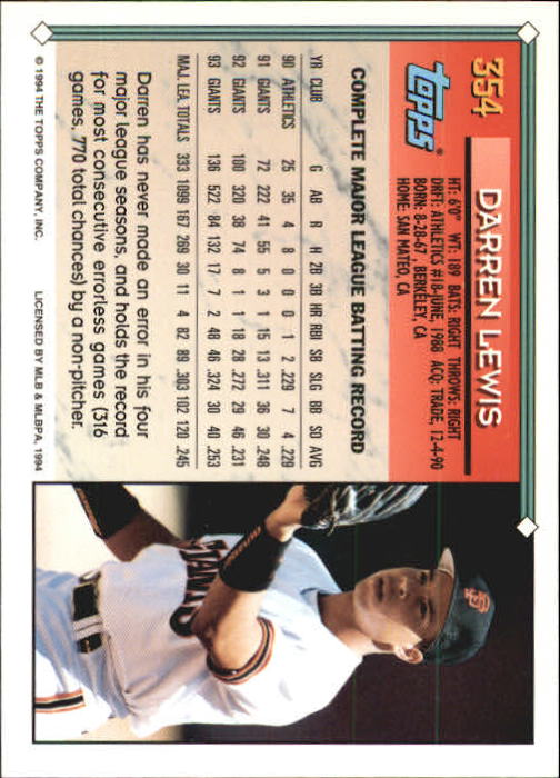 1994 Topps Gold Baseball Singles - You Choose - Picture 211 of 346