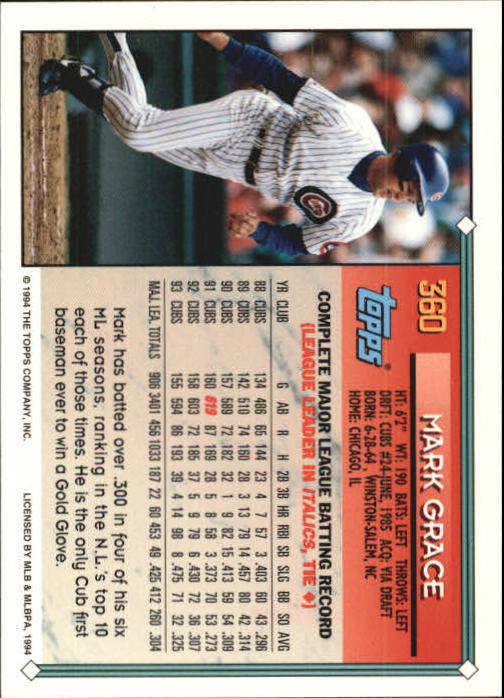 1994 Topps Gold Baseball Singles - You Choose - Picture 215 of 346