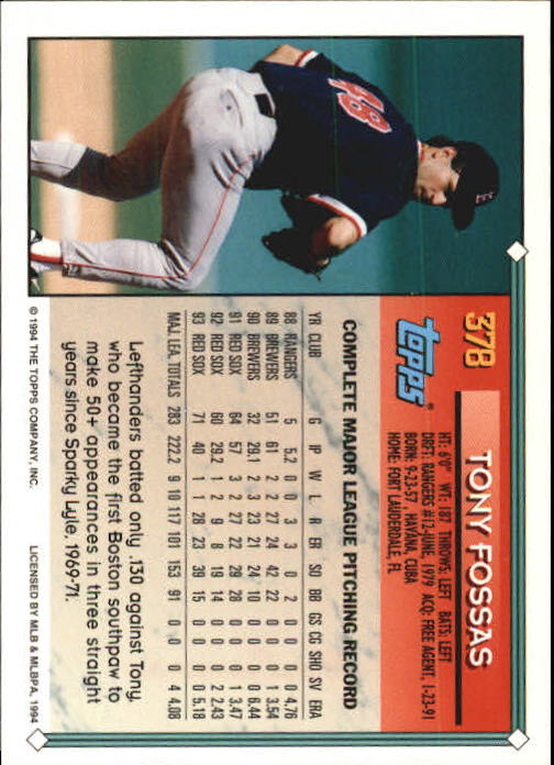1994 Topps Gold Baseball Singles - You Choose - Picture 229 of 346