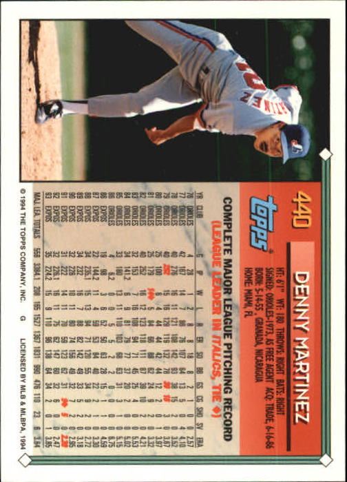 1994 Topps Gold Baseball Singles - You Choose - Picture 249 of 346