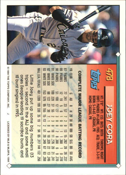 1994 Topps Gold Baseball Singles - You Choose - Picture 259 of 346
