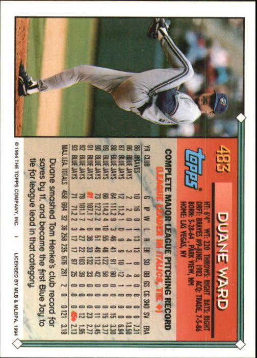 1994 Topps Gold Baseball Singles - You Choose - Picture 261 of 346