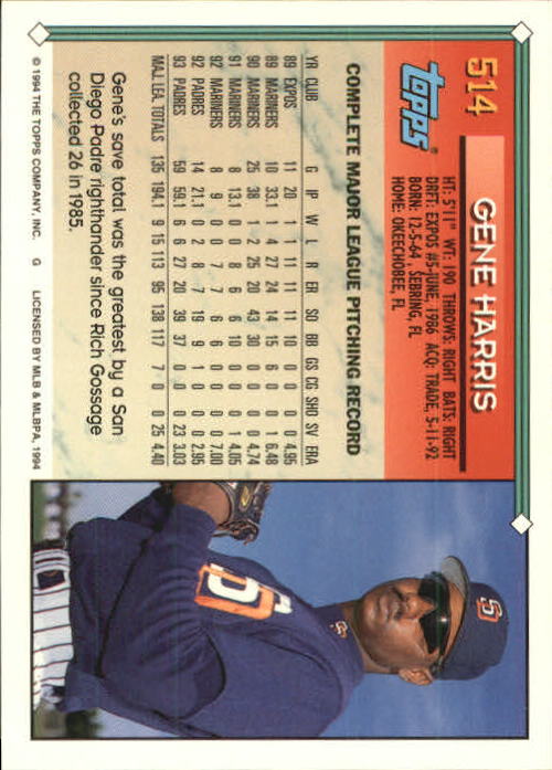 1994 Topps Gold Baseball Singles - You Choose - Picture 265 of 346