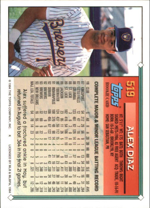 1994 Topps Gold Baseball Singles - You Choose - Picture 269 of 346
