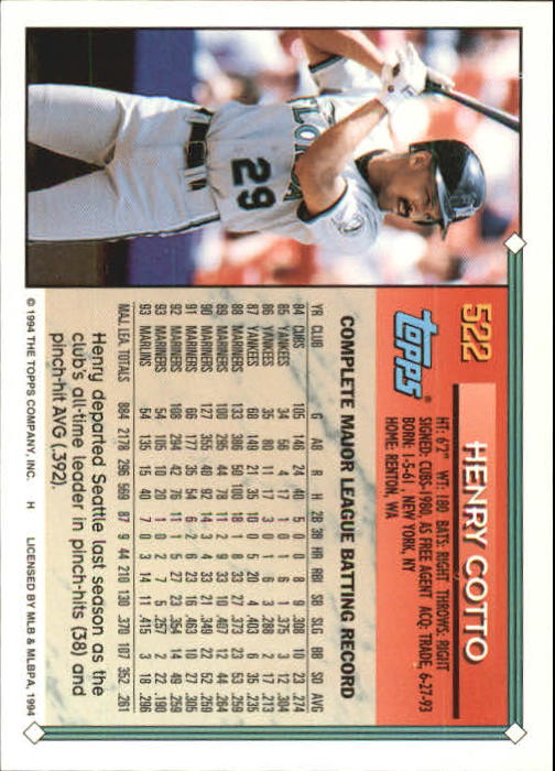 1994 Topps Gold Baseball Singles - You Choose - Picture 271 of 346