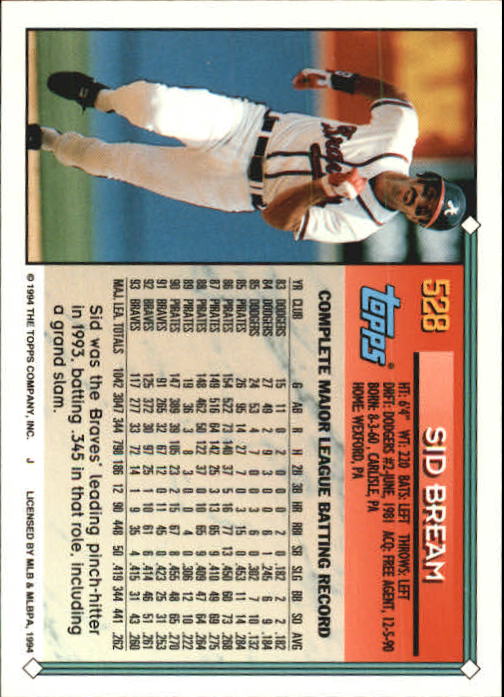 1994 Topps Gold Baseball Singles - You Choose - Picture 273 of 346