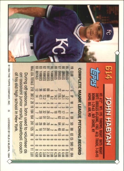 1994 Topps Gold Baseball Singles - You Choose - Picture 298 of 346