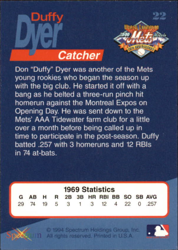 B2588- 1994 Mets '69 Tribute Baseball Cards 1-69+ -You Pick- 15+ FREE US SHIP - Picture 45 of 141