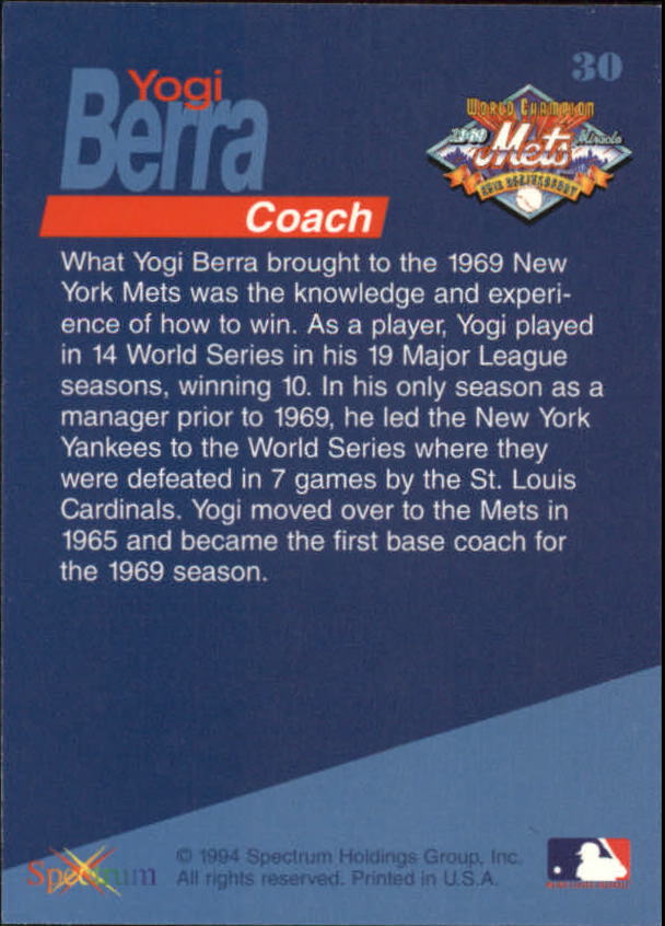 B2588- 1994 Mets '69 Tribute Baseball Cards 1-69+ -You Pick- 15+ FREE US SHIP - Picture 61 of 141