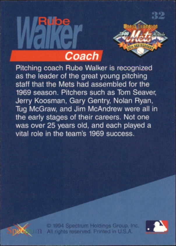 B2588- 1994 Mets '69 Tribute Baseball Cards 1-69+ -You Pick- 15+ FREE US SHIP - Picture 65 of 141