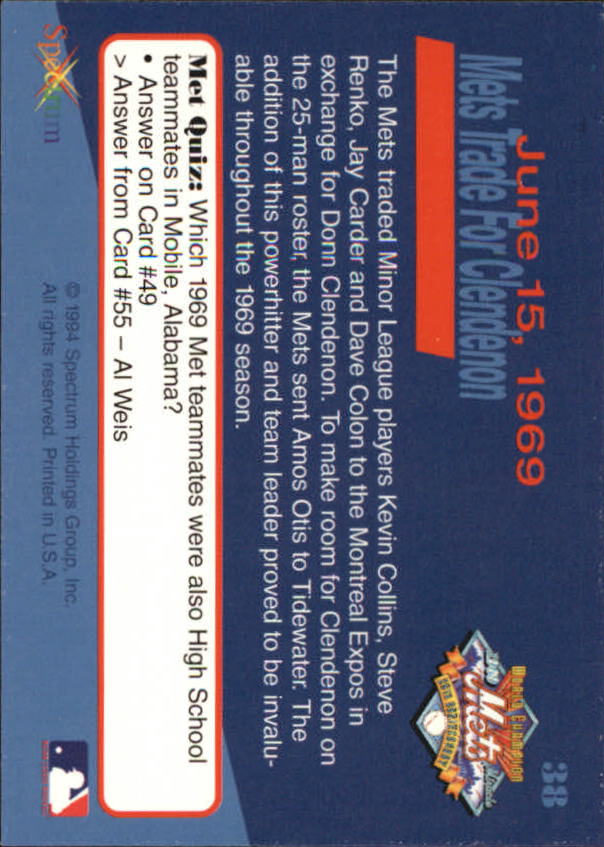 B2588- 1994 Mets '69 Tribute Baseball Cards 1-69+ -You Pick- 15+ FREE US SHIP - Picture 77 of 141