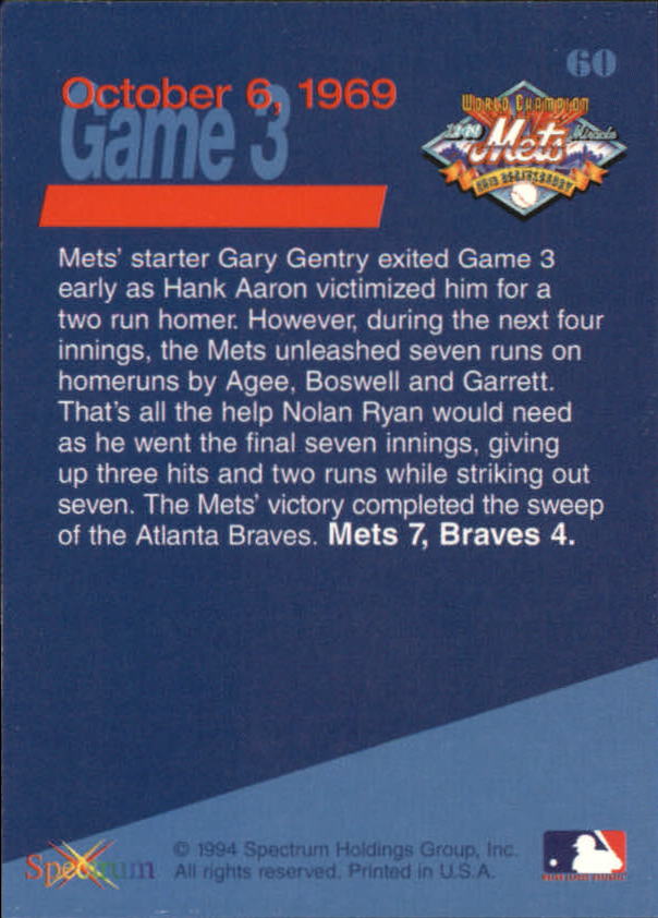 B2588- 1994 Mets '69 Tribute Baseball Cards 1-69+ -You Pick- 15+ FREE US SHIP - Picture 121 of 141