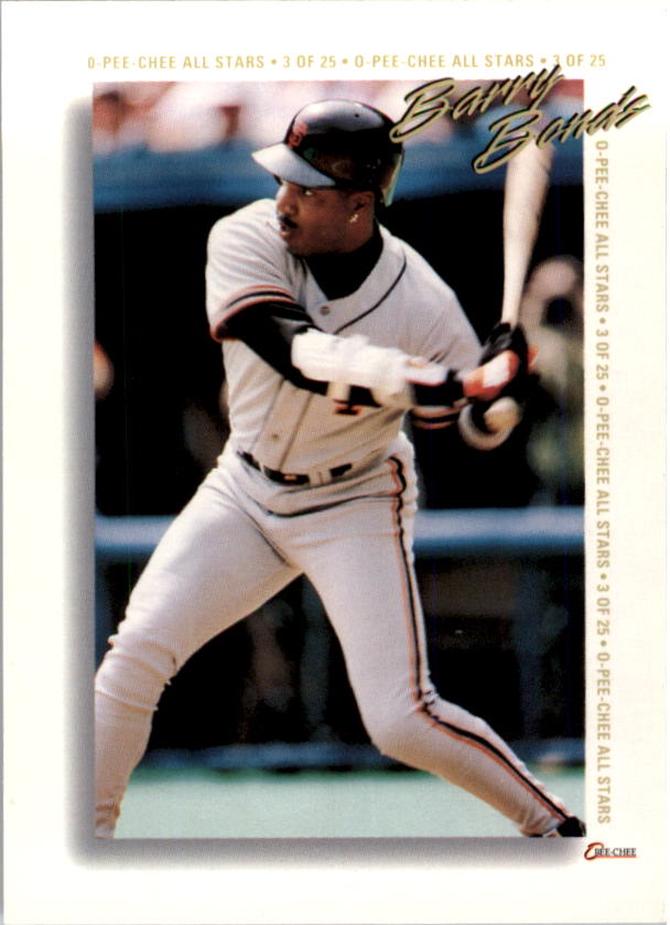 1994 O-Pee-Chee All-Star Redemptions #3 Barry Bonds