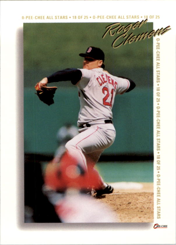 1994 O-Pee-Chee All-Star Redemptions #18 Roger Clemens