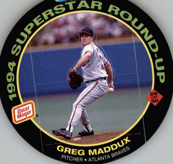 1994 Oscar Mayer Round-Ups #26 Greg Maddux