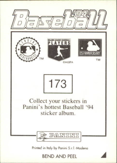 1994 Panini Stickers #173 Jerald Clark back image