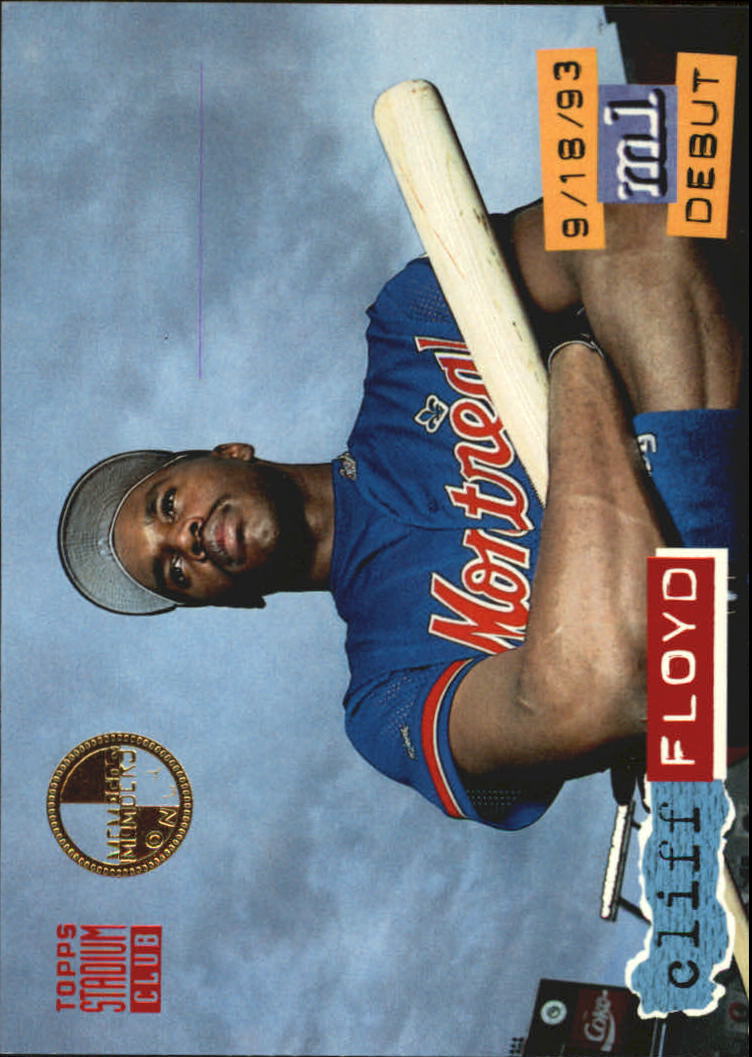 1994 Stadium Club Members Only Parallel #127 Cliff Floyd