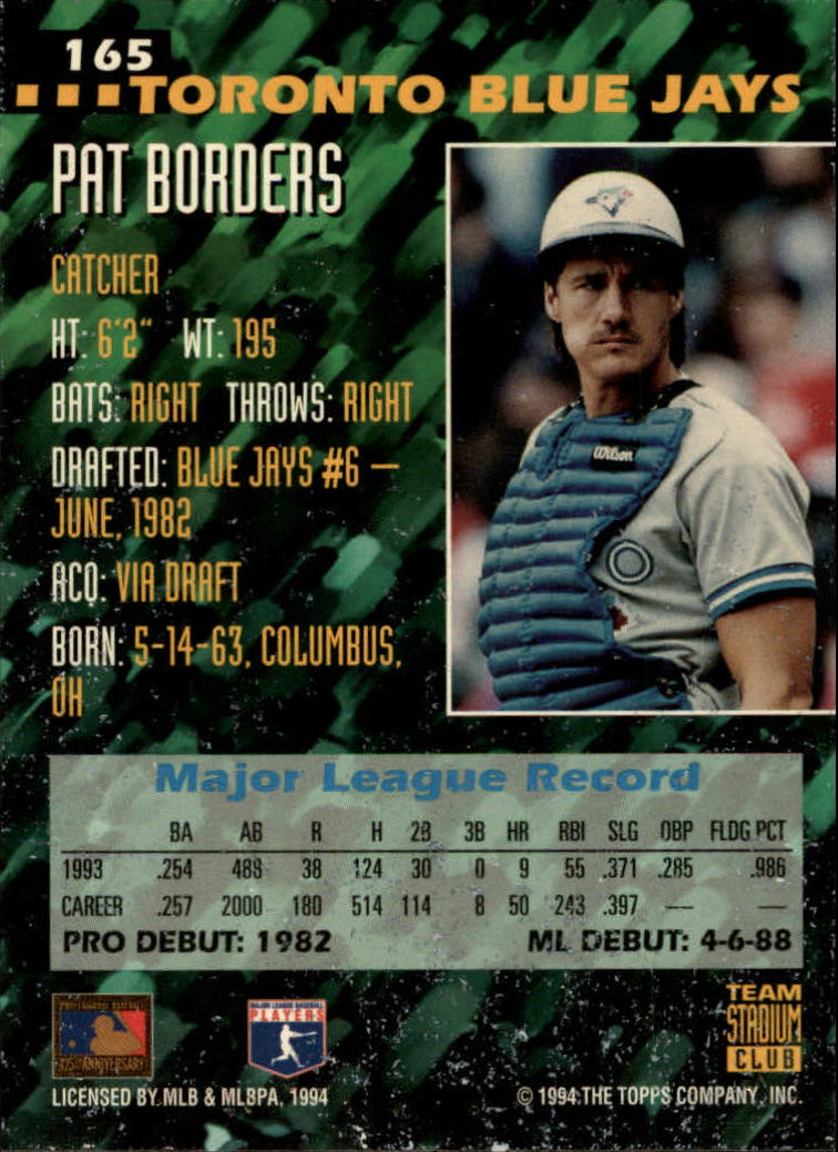 1989 Donruss #560 Pat Borders DP RC* - EX-MT