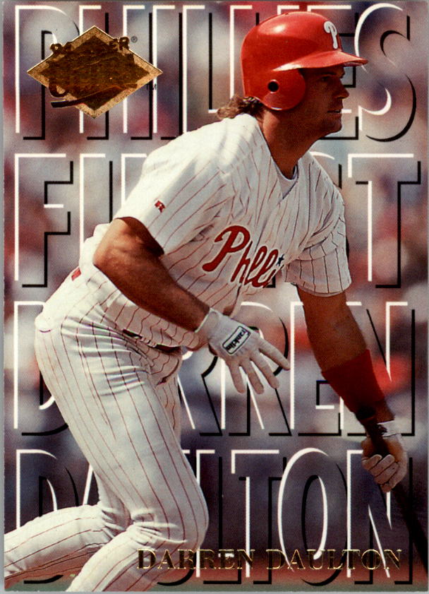1994 Ultra Phillies Finest #4 Darren Daulton/(Just completed swing/and is head
