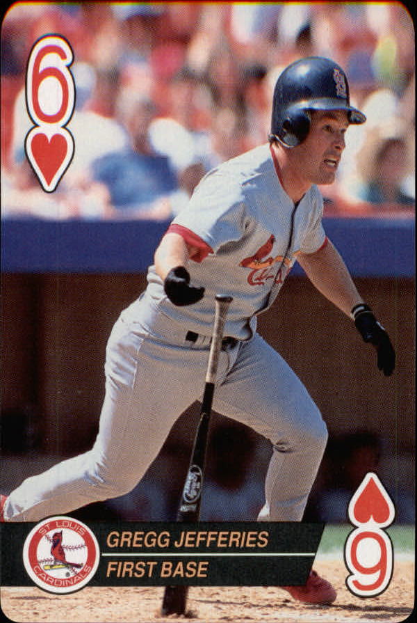 Gregg Jefferies autographed baseball card (St Louis Cardinals) 1994 Triple  Play Donruss #62