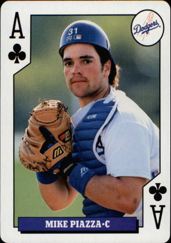 1994 U.S. Playing Cards Rookies #1C Mike Piazza